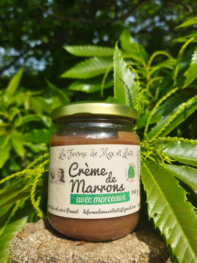 Crème de marrons avec morceaux 240g