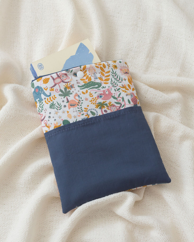 Pochette à livre Jungle - Petit format avec poche