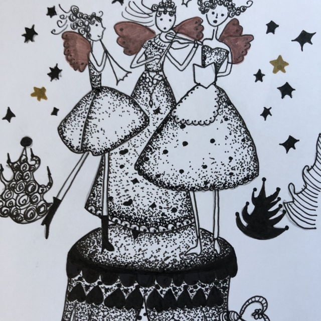 Fête - Boîte à musique chants &amp; instruments - 21 x 16 cm -encadrement 