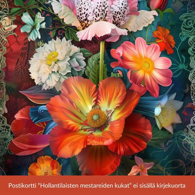 Postikortti Hollantilaisten mestareiden kukat: Nro 06