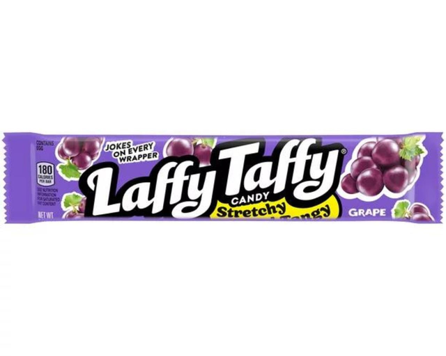 Laffy Taffy Stretchy &amp; Tangy Grape Candy Bar 1.5 Oz