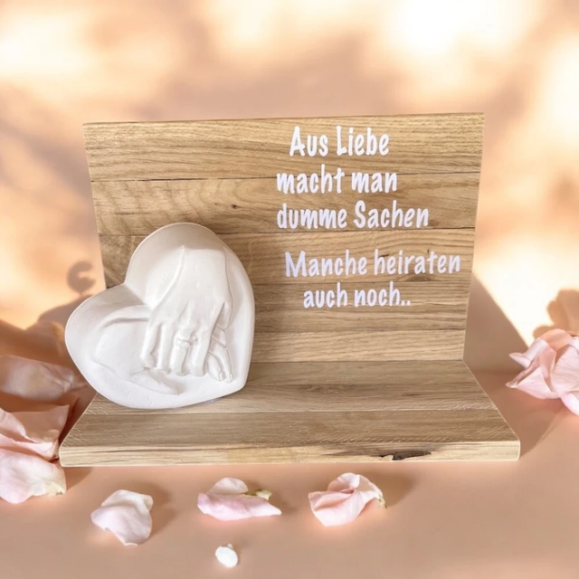 Dekoset „Aus Liebe macht man dumme Dinge“