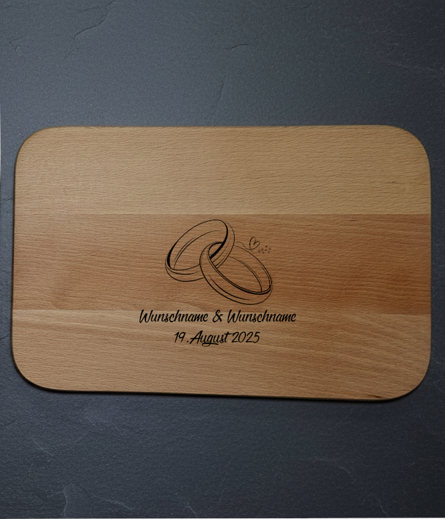 Hochzeit Geschenk – Nachhaltige Eleganz aus FSC-zertifiziertem Bambus oder Buche