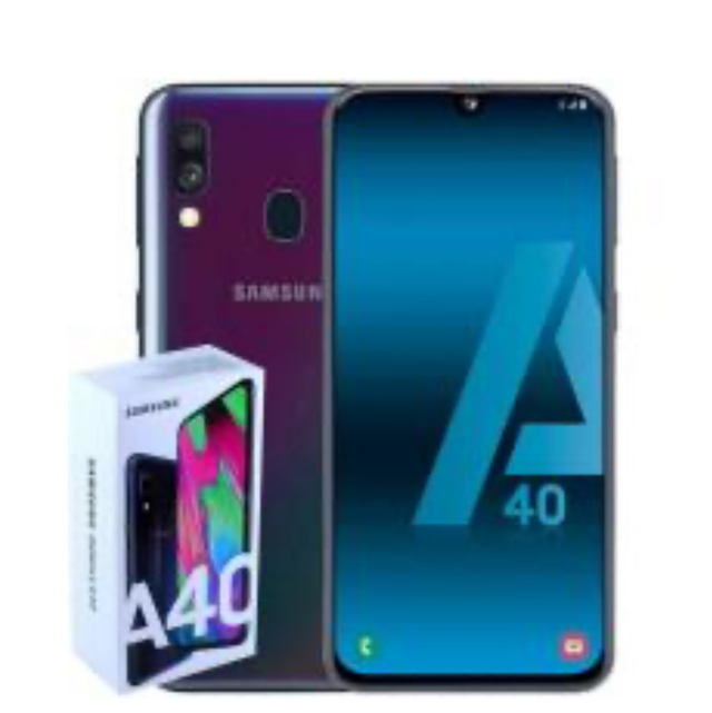 Samsung Galaxy A40 Enterprise Edition - smartphone 15 cm (5.9") 4 GB 64 GB Dual SIM 4G Black 3100 mAh (Refurbished)