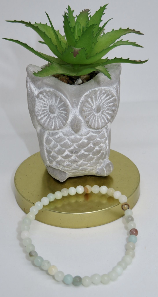 Bracelet Amazonite du Brésil en 4mm