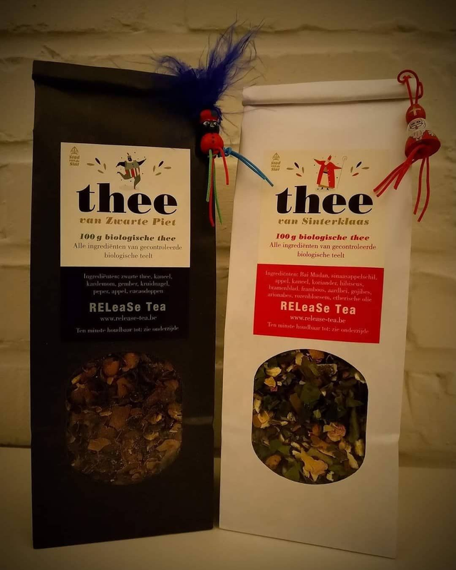 DUO PACK : Thee van Sinterklaas &amp; Zwarte Piet (Tea of Saint Nicholas and Piet) - BIO