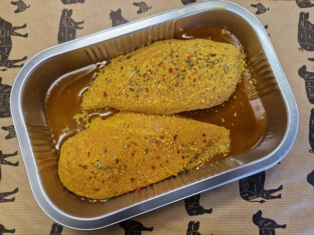 Katsu Crumbed Chicken in Bombay Sauce