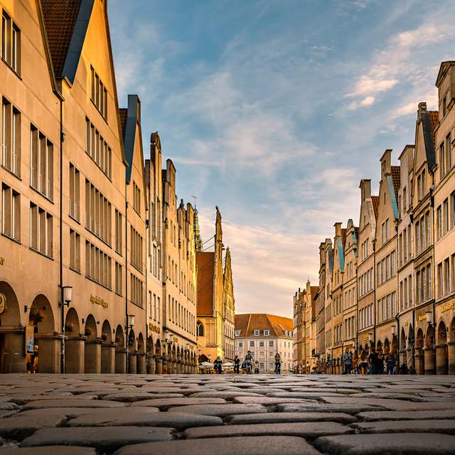 Prinzipalmarkt in der Tiefe