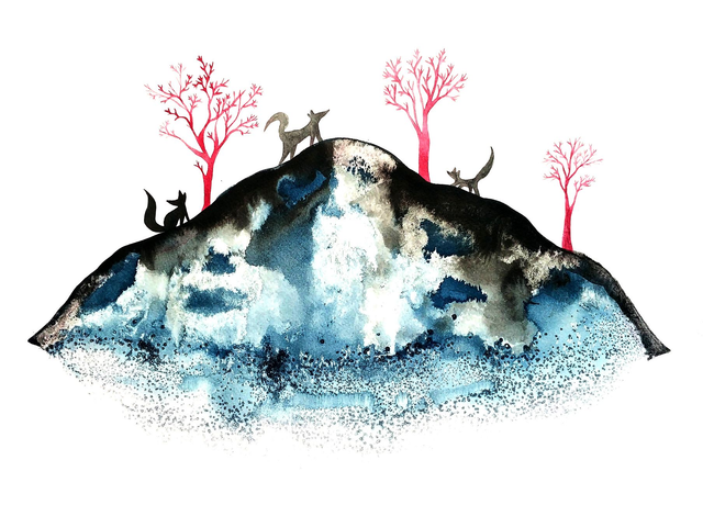 Fox island / A6, A5, A4, A3 print