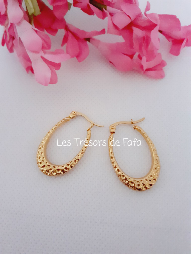 Boucles d'oreilles créoles 