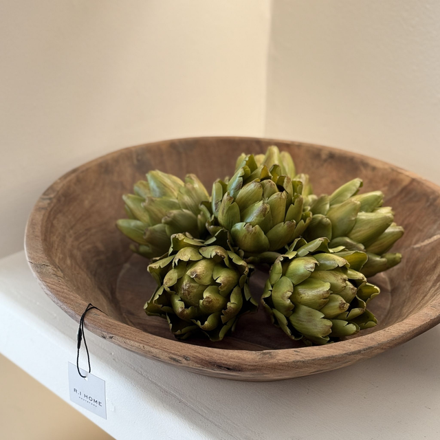 Faux Green Artichoke Head