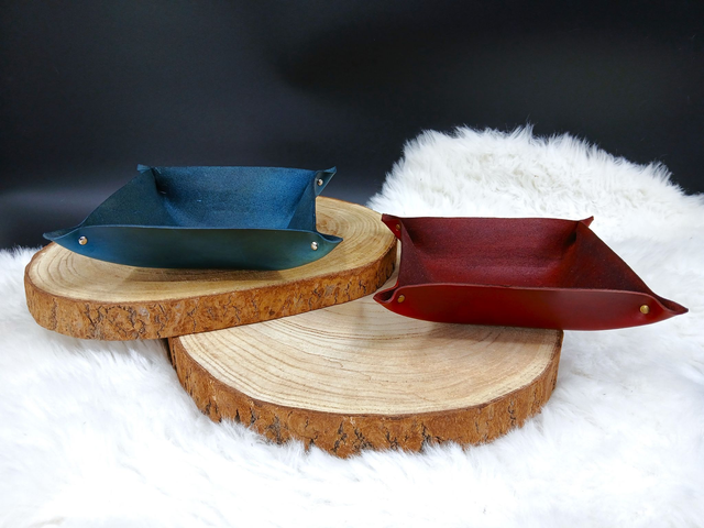 Hestia, vide-poches en cuir faits main