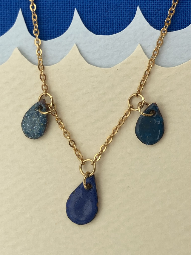 Collier Gouttes Lagon & Écume