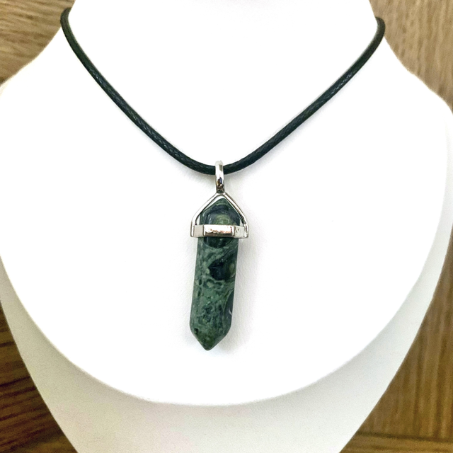 Pendentif Pointe Jaspe Kambaba 