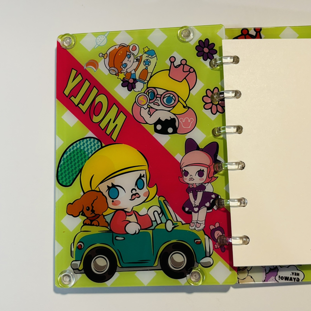 Acrylic character shaker notebook
