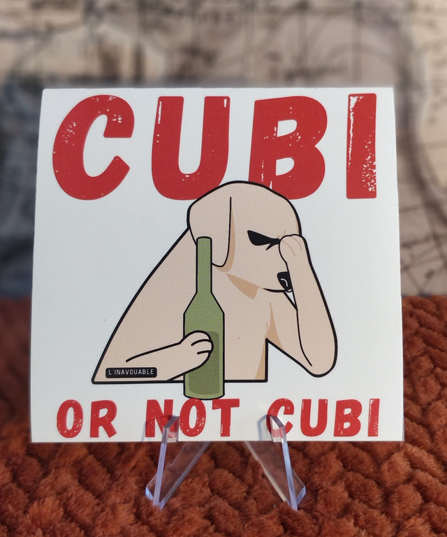 STICKER "CUBI OR NOT CUBI" Carré