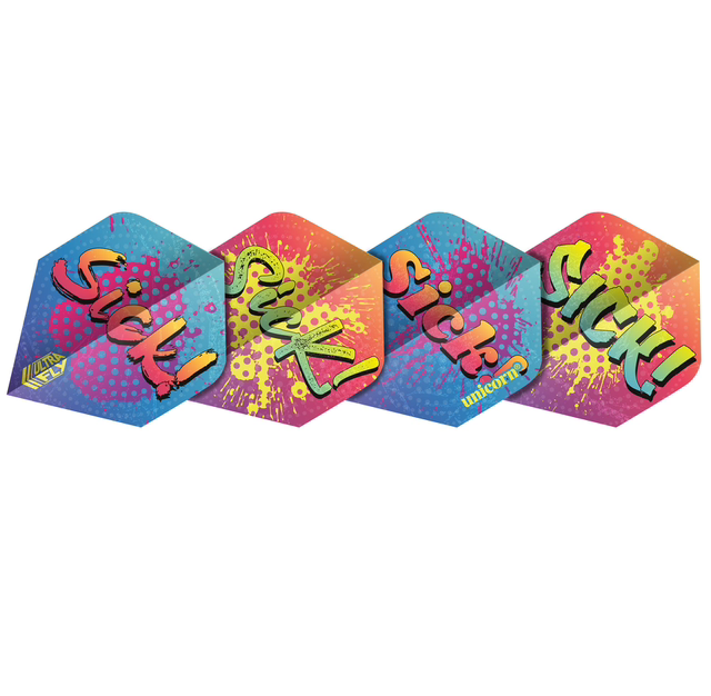 UNICORN ULTRAFLY.100 SICK GRAFFITI STANDARD DART FLIGHTS