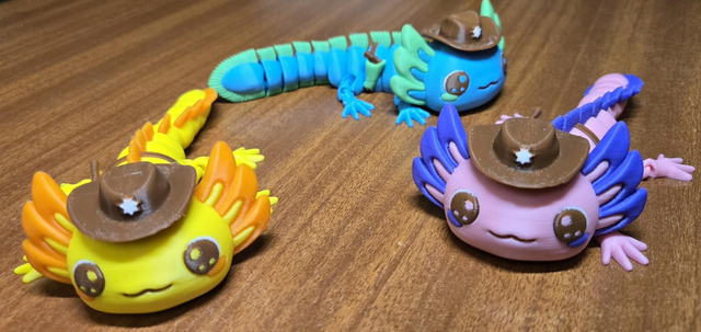The Sheriff Axolotl. 