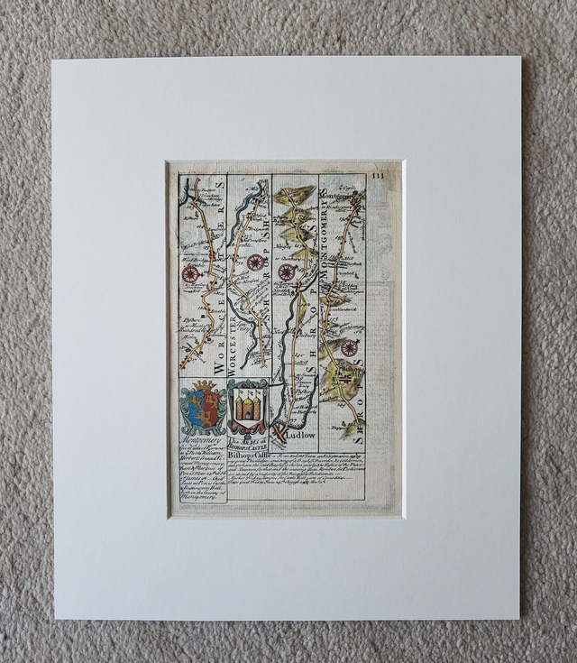 Tenbury, Ludlow, Montgomery (strip map)
