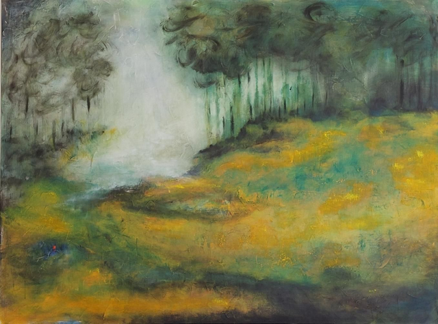 BALADE EN FORÊT - 130x97cm