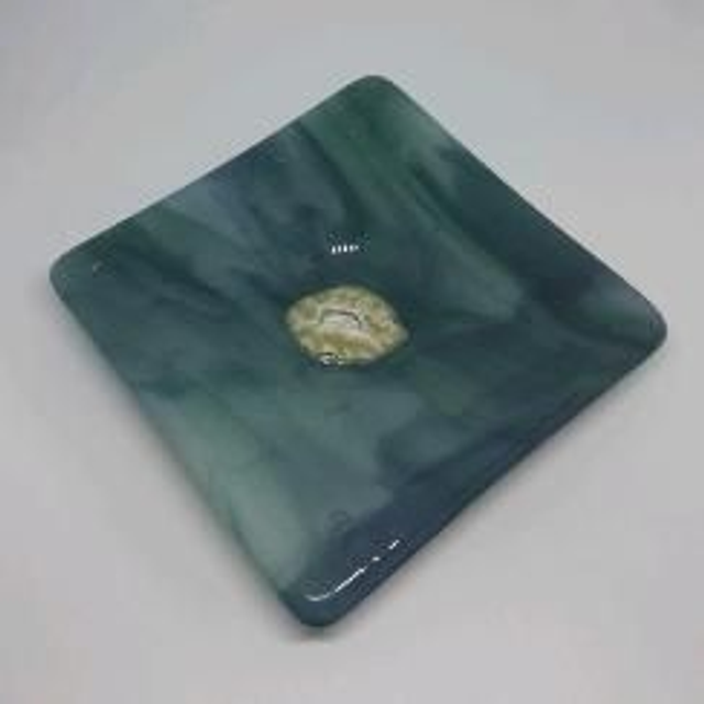 Silver leaf trinket dish 