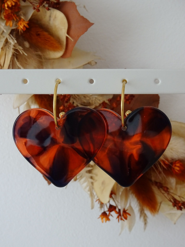 Coeur : écaille de tortue