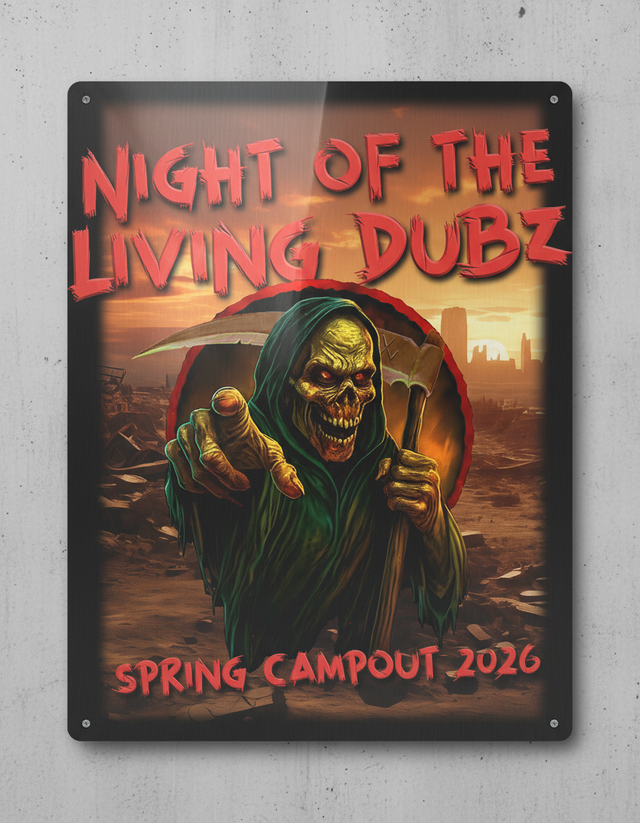 NOTLD Spring Campout 2026 A4 'Mancave' Sign