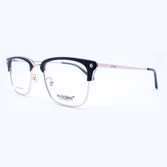 Gafas Ópticas Maxcome FXN-21139 C1 | Acetato Negro Mate | Diseño Clásico