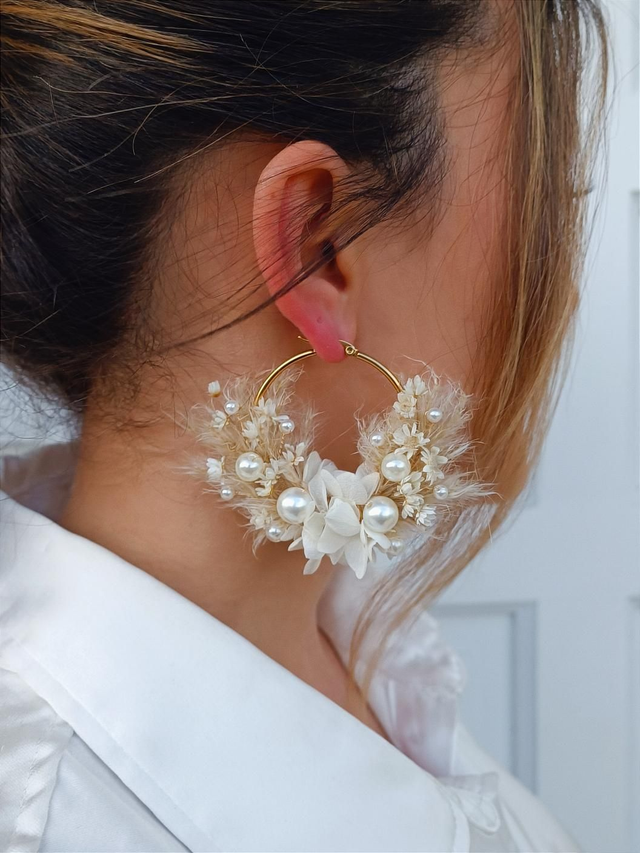 Créoles Blanches &amp; Beiges 