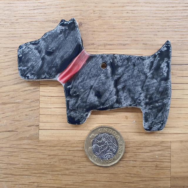 Black Scottie Scottish Terrier dog decoration