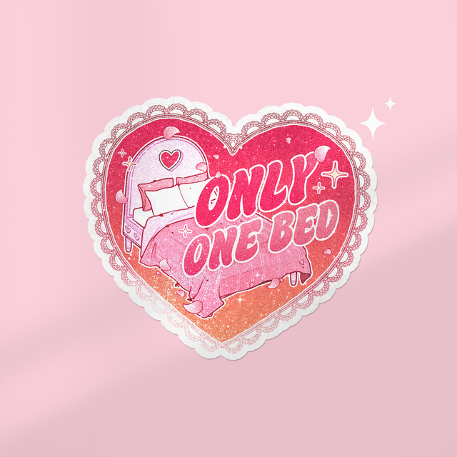 Sticker à paillettes ONLY ONE BED