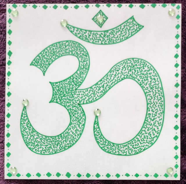 Dessin Aum vert - guérison 