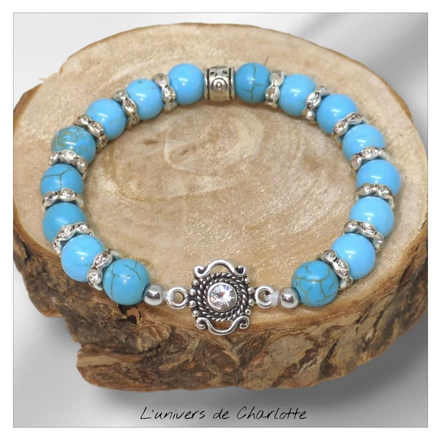 Bracelet "Turquoise*" 8mm BR-144
