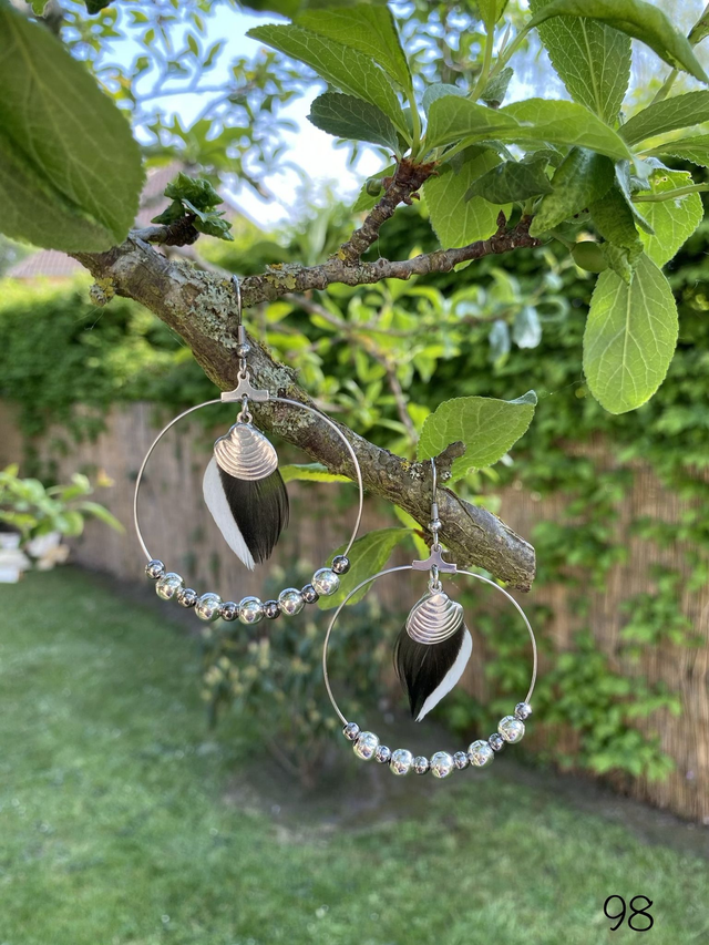 🩶Boucles d&#039;oreilles bohèmes – Réf. 98