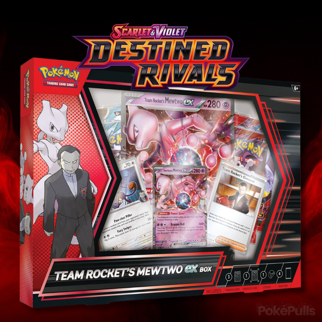 Pokémon TCG: Team Rocket's Mewtwo ex Box