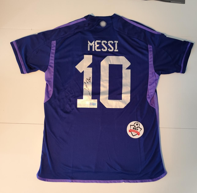 Gesigneerd Argentinië WK 2022 Shirt – Lionel Messi #10
