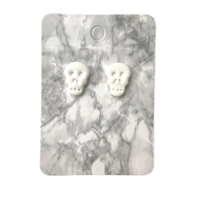 Halloween skull studs