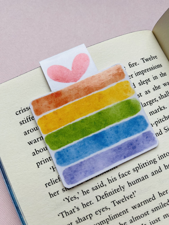 All wrapped up magnetic bookmark