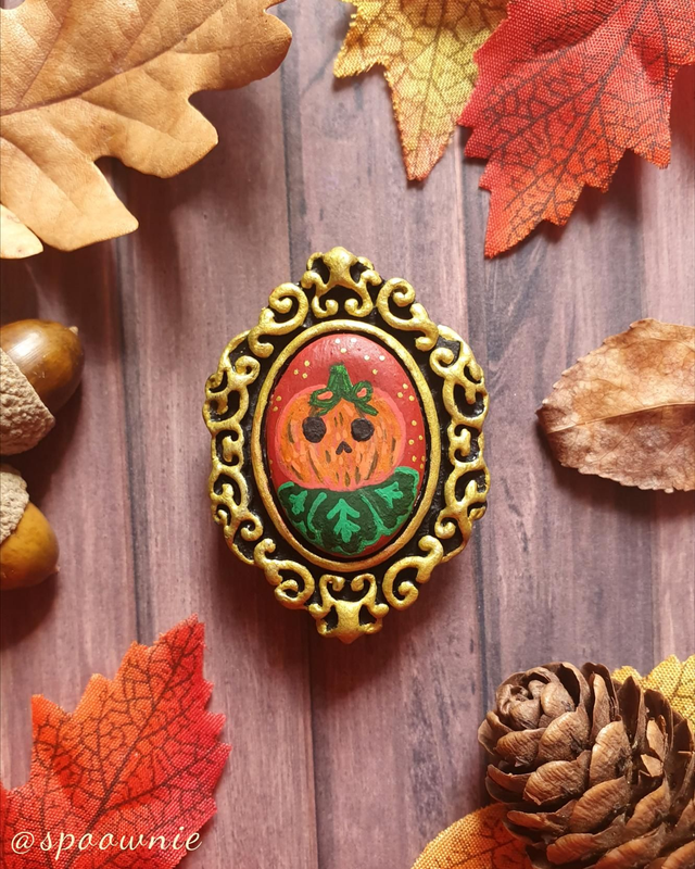 Magnet Portrait Hanté Citrouille 🎃 