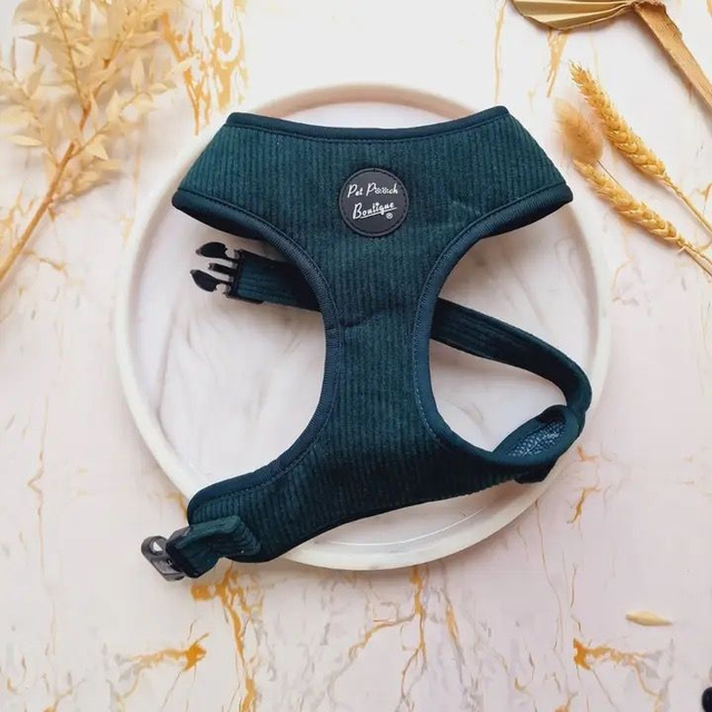 Pet Pooch Boutique - Forest Green Harness