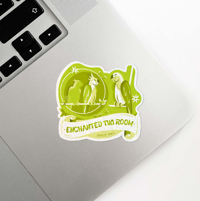 Sticker holographique Attractions Légendaires | 18 Enchanted Tiki Room