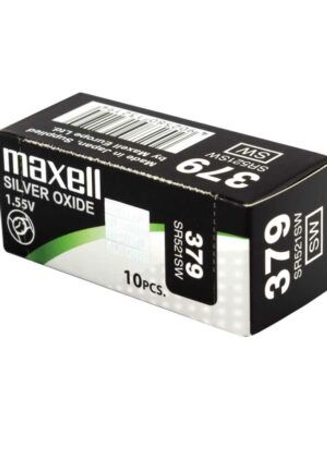 379 (SR521SW) Maxell Watch Battery (Pack 10)