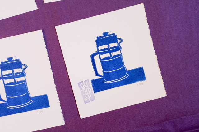 Piston bleu outremer