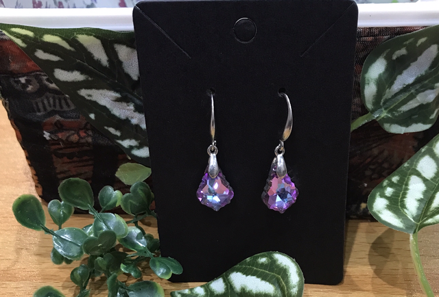 Purple Dangling Earrings- PUR30