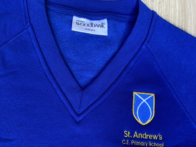 St Andrew’s v neck jumper