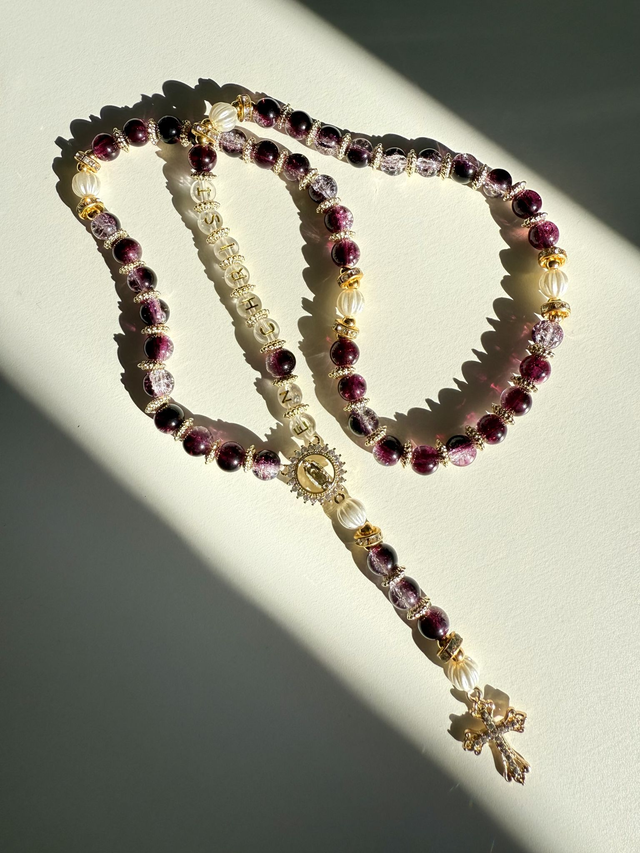 Chapelet E N C H R I S T (prune)