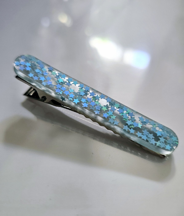 BARRETTE ETOILES BLEUES 