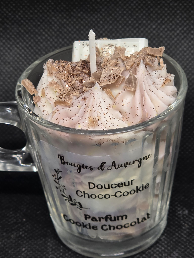 Bougie Douceur choco-Cookies Parfum Cookies Chocolat