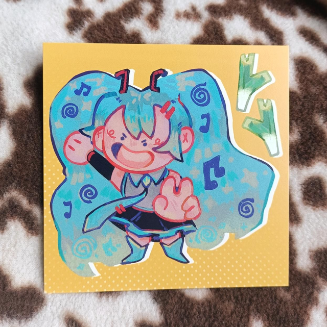 vocaloid inspired Beam!! - square print