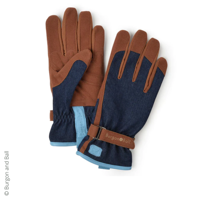 Paire de gants / Denim / Burgon and Ball / taille S-M